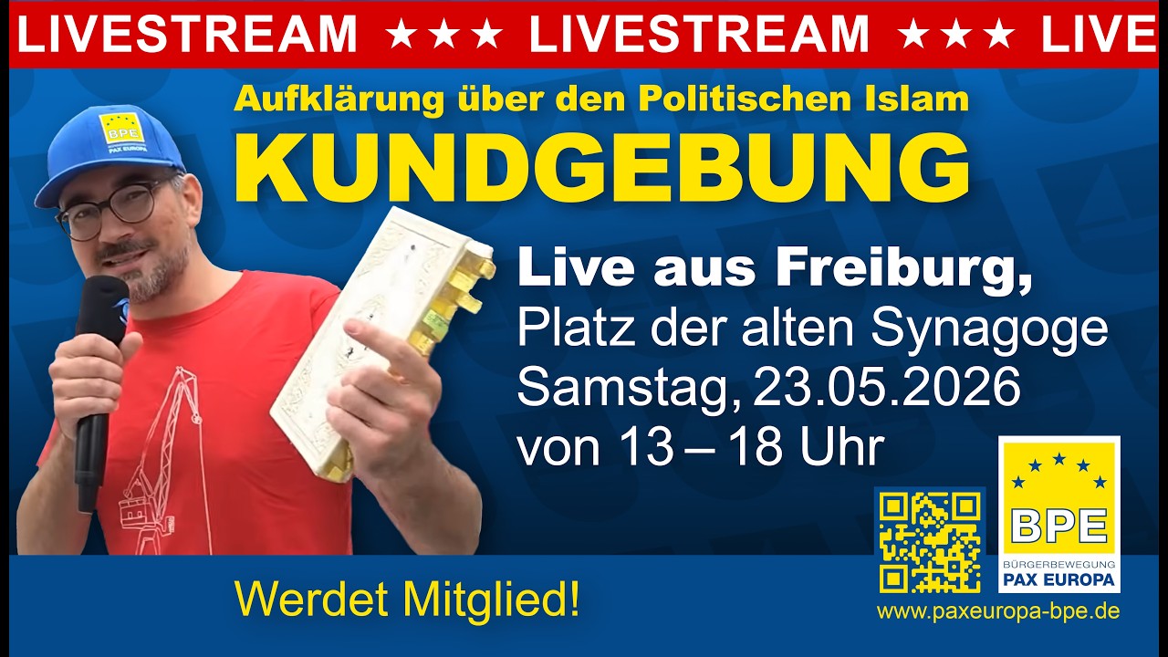 Video: BPE-Kundgebung über Politischen Islam in Freiburg