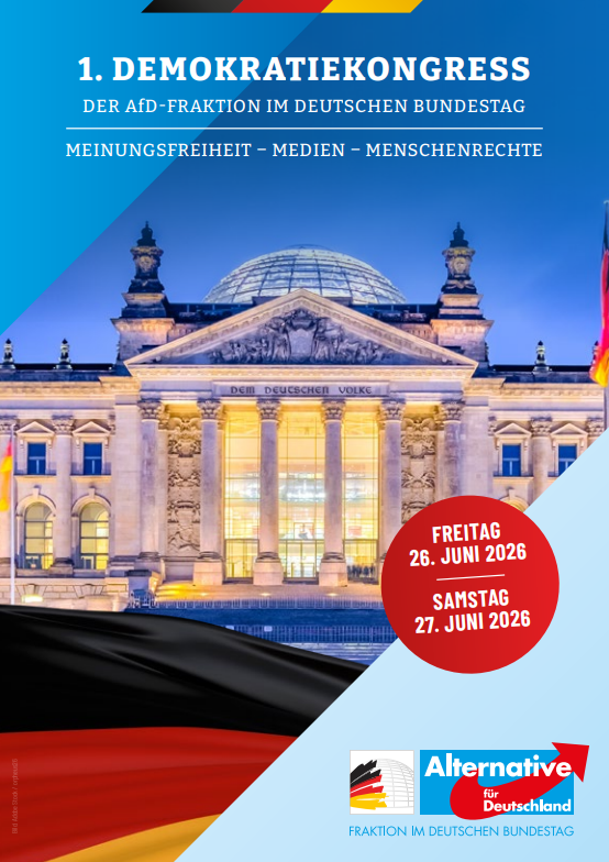 500 Teilnehmer, ausgebucht: AfD-Demokratiekongress über Meinungs- und Medienfreiheit im Bundestag
