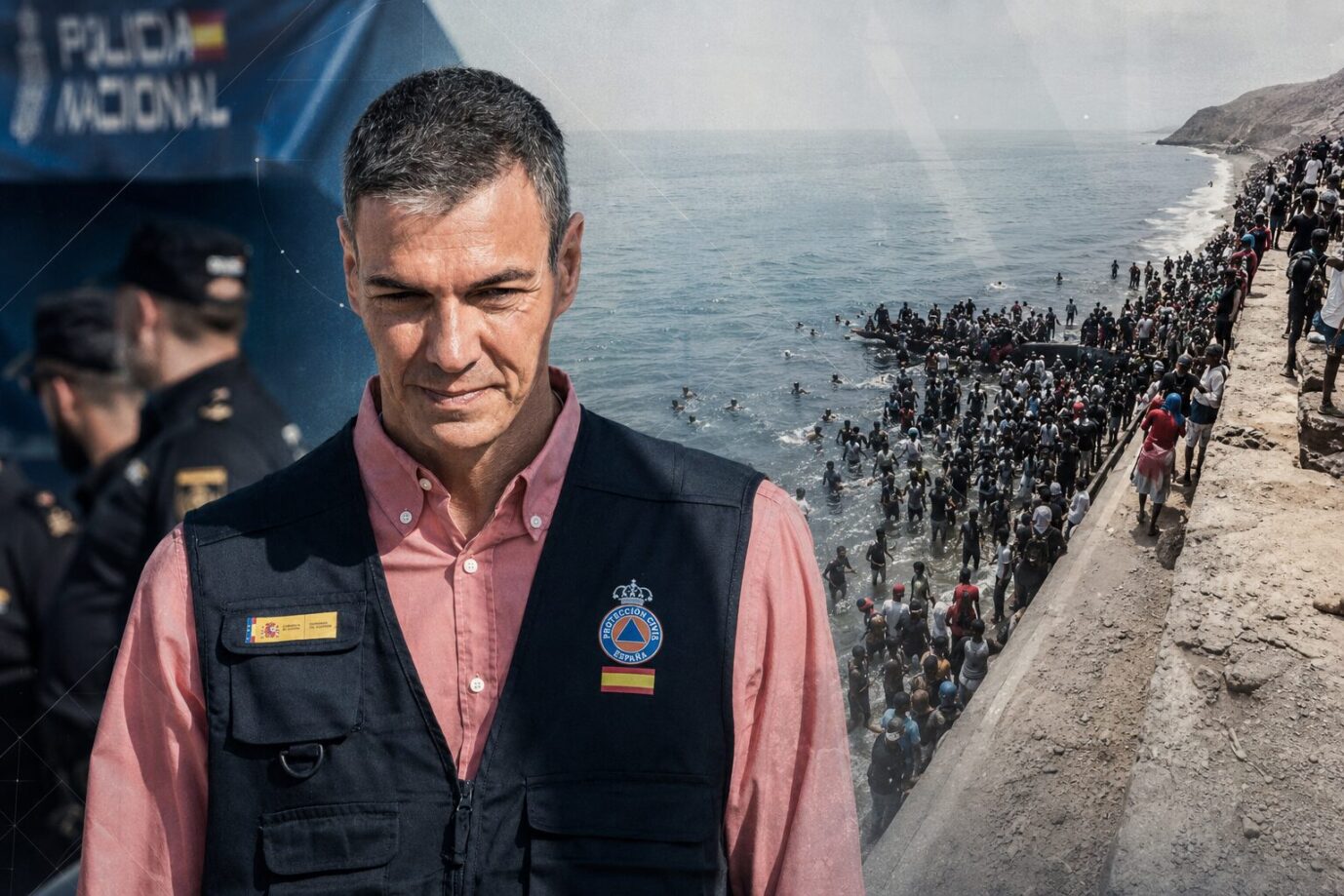 Abertausende Nordafrikaner überrennen spanische Exklave – Sánchez reagiert gelassen