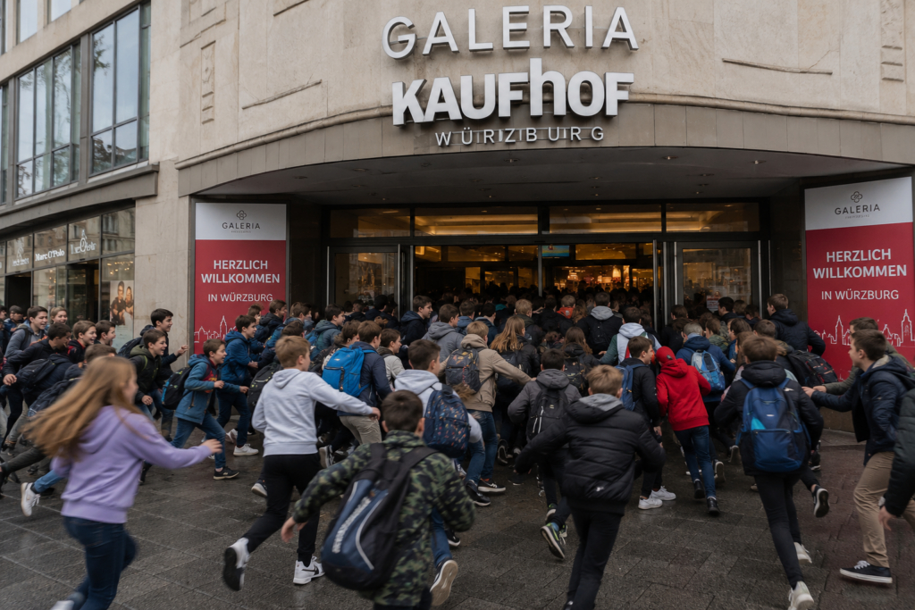 Würzburg: Kinder und Jugendliche randalieren in Innenstadt