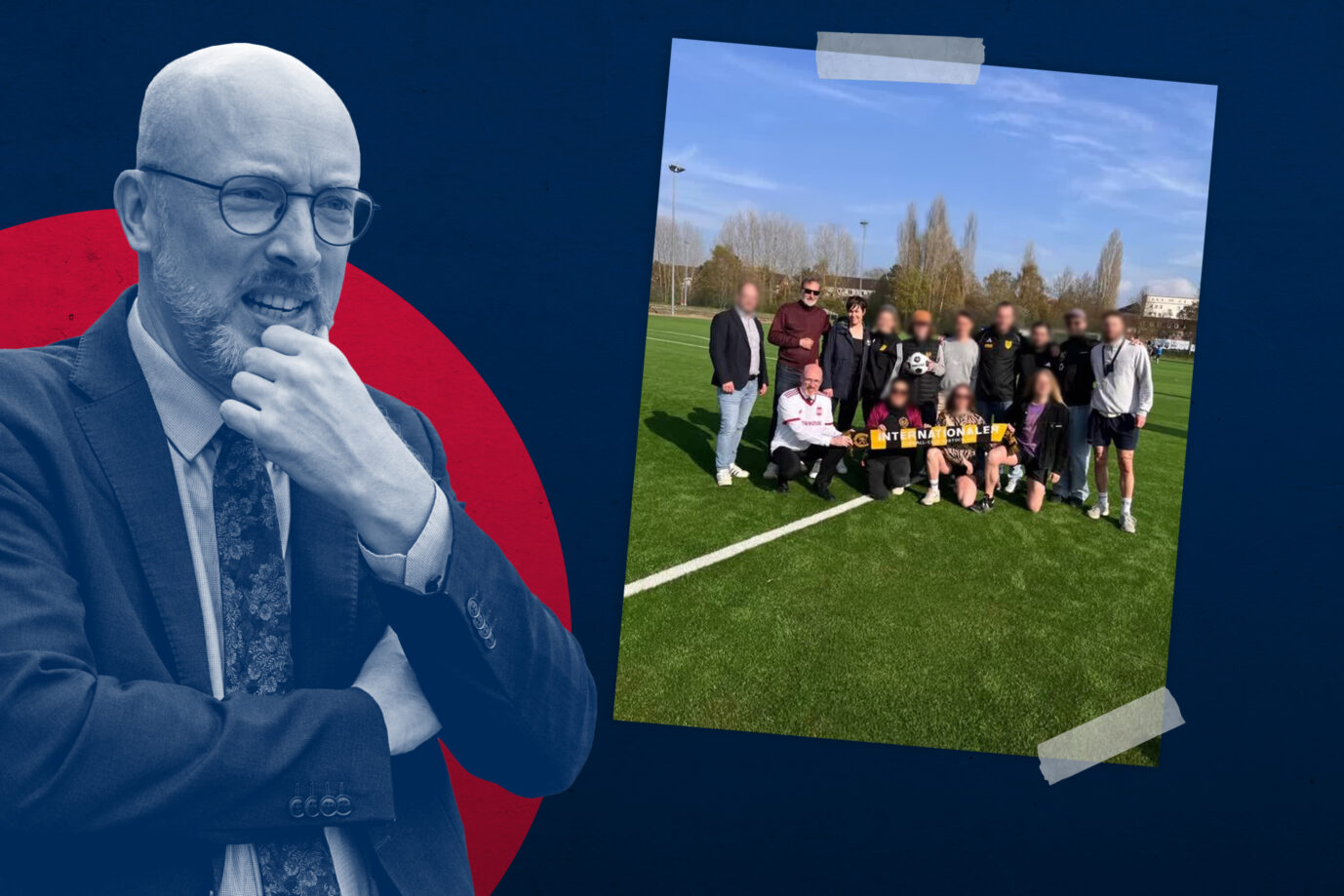 Was macht der Innenminister hier bei den Hammerbanden-Ultras?