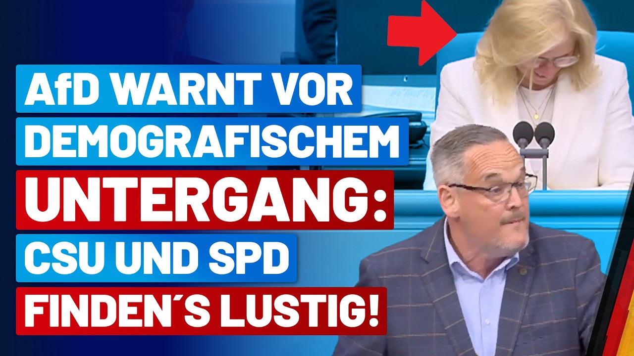 CSU-Bundestagsvize lacht beim Aussterben des deutschen Volkes