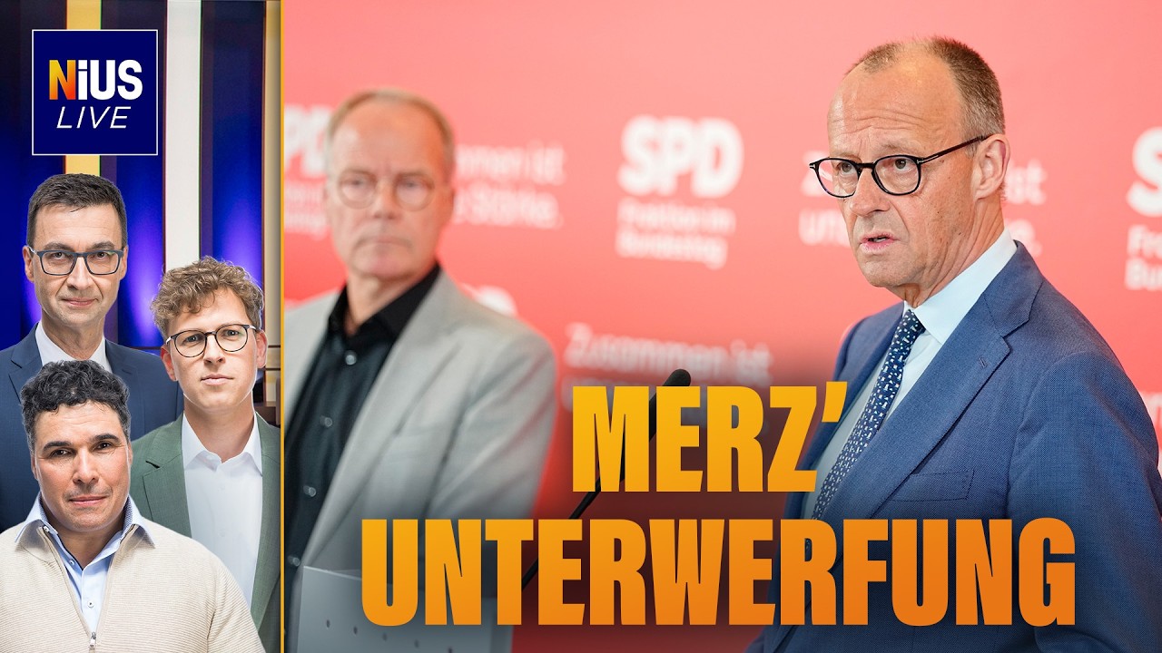 NiUS-LIVE: Merz‘ Unterwerfung beim Besuch der SPD-Fraktion